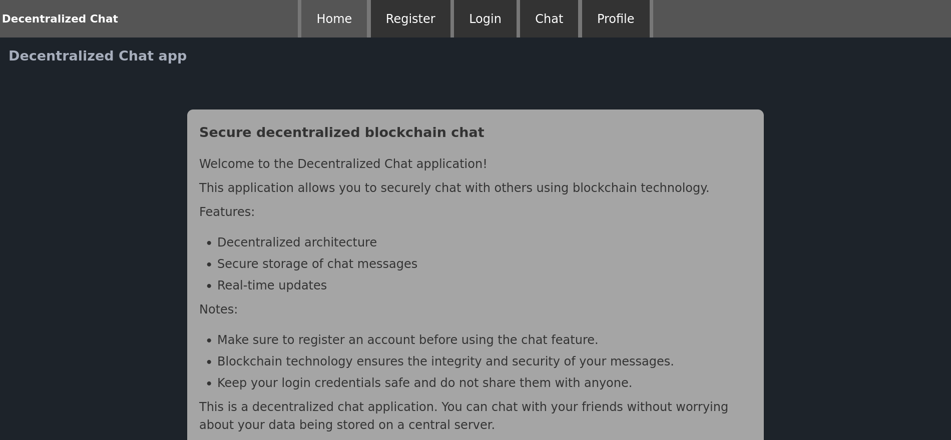 main website