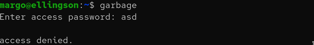 password prompt